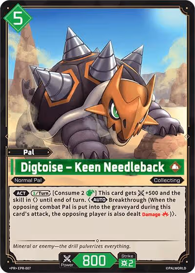 Digtoise - Keen Needleback EPR-007 Palworld card