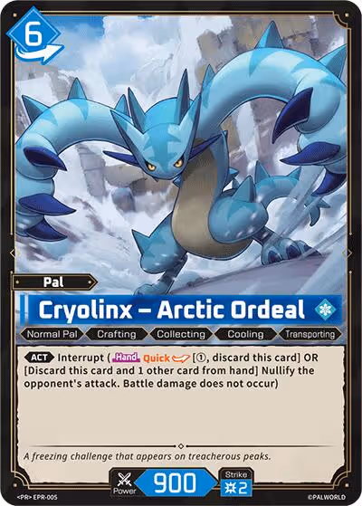 Cryolinx - Arctic Ordeal Palworld card