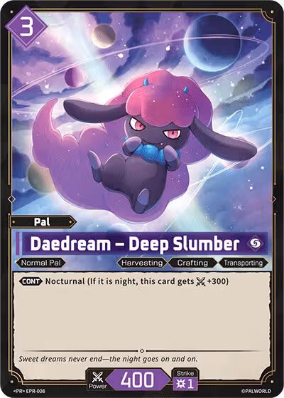 Daedream - Deep Slumber EPR-008 Palworld card