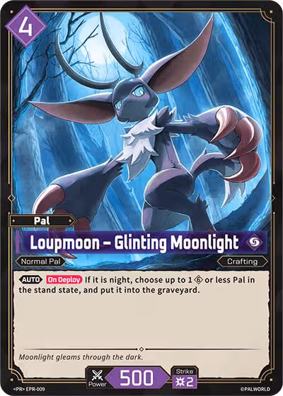 Loupmoon - Glinting Moonlight EPR-009 Palworld card