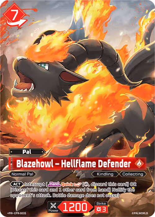 Blazehowl - Hellflame Defender PR EPR-003S Palworld card