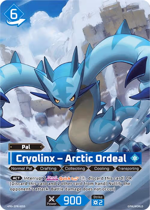 Cryolinx - Arctic Ordeal PR EPR-005S Palworld card