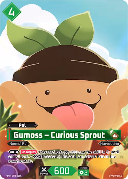 Gumoss - Curious Sprout PR EPR-006S Palworld card