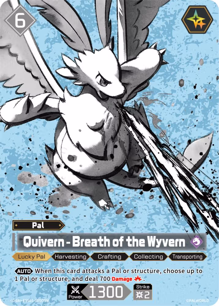 Quivern - Breath of the Wyvern OSR ESS01-005OSR Palworld card
