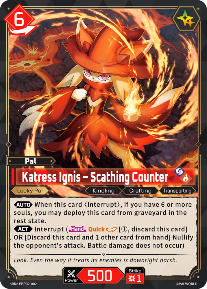 Katress Ignis - Scathing Counter EBP02-002 Palworld card