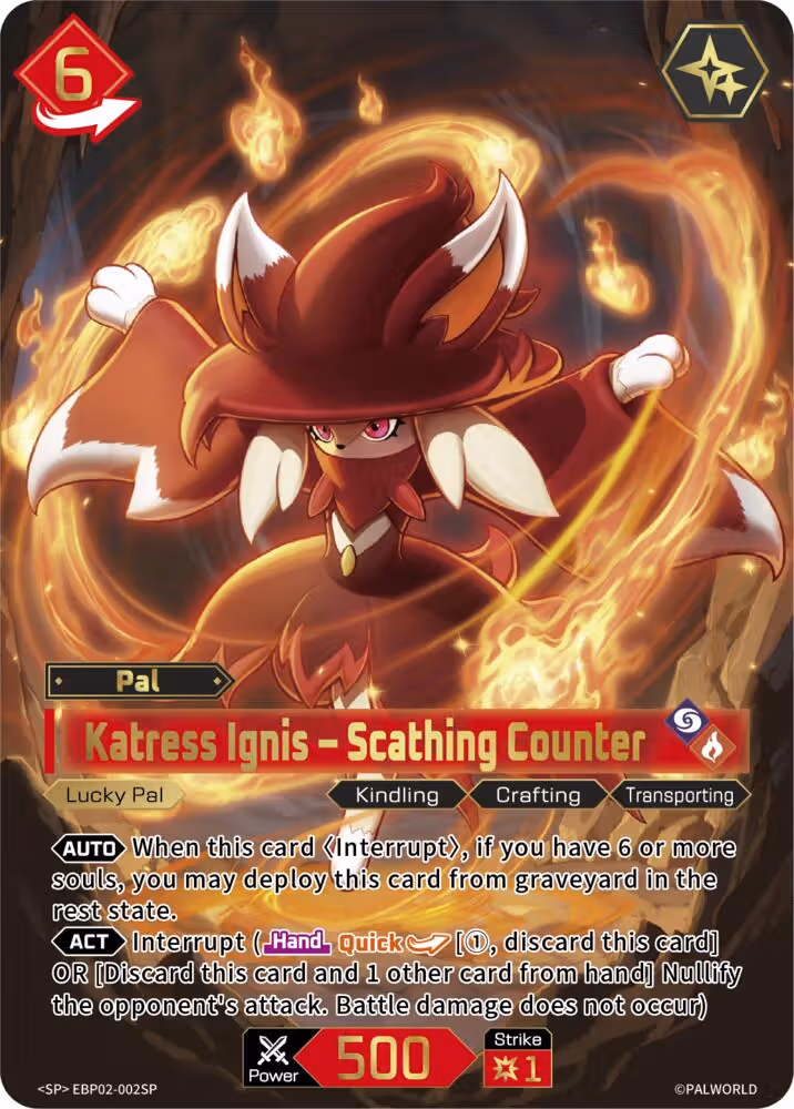 Katress Ignis - Scathing Counter SP EBP02-002SP Palworld card