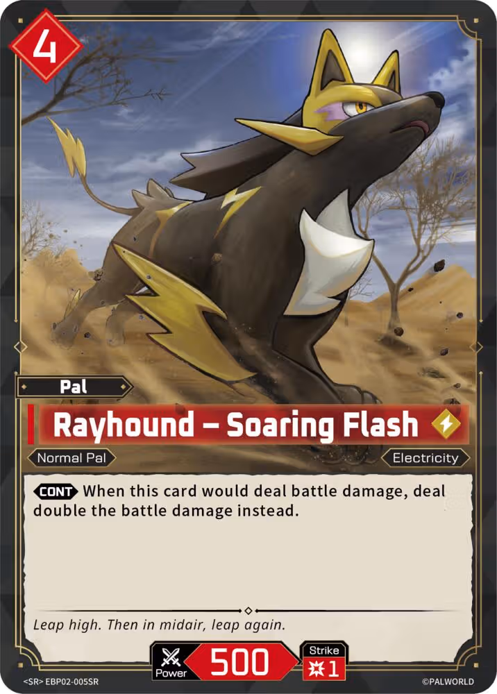Rayhound - Soaring Flash SR EBP02-005SR Palworld card