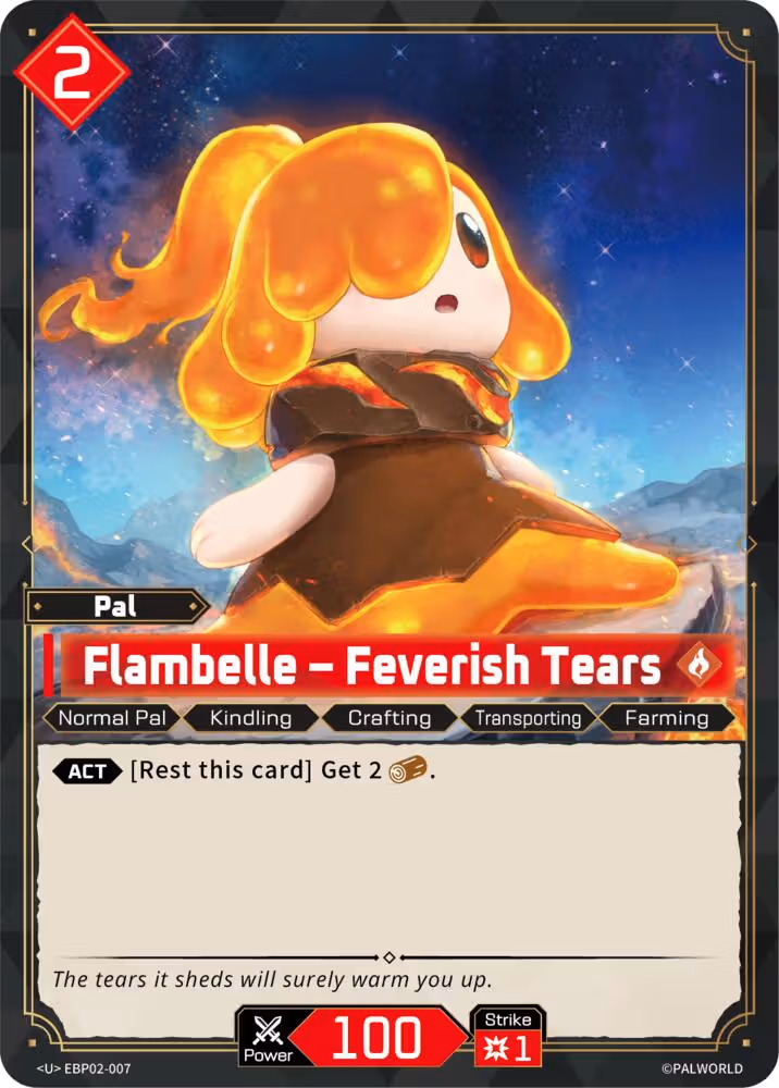 Flambelle - Feverish Tears EBP02-007 Palworld card