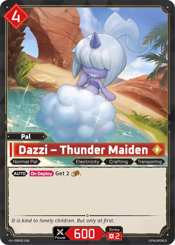 Dazzi - Thunder Maiden EBP02-008 Palworld card