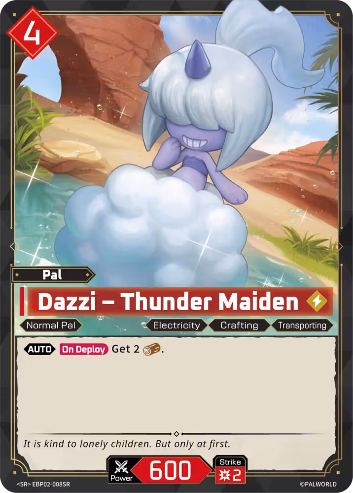 Dazzi - Thunder Maiden SR EBP02-008SR Palworld card