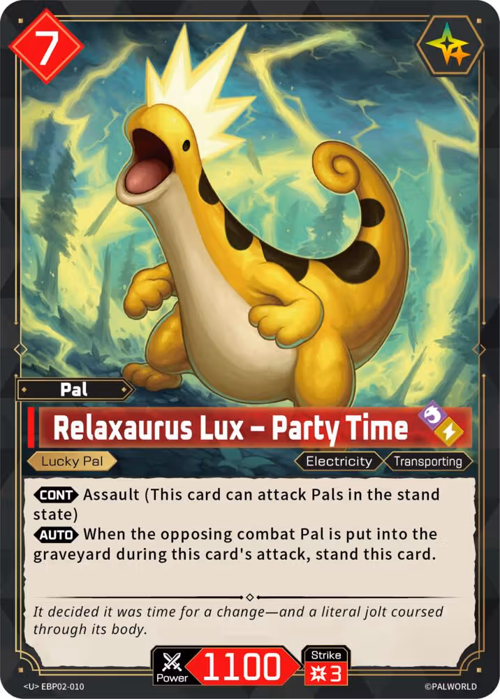 Relaxaurus Lux - Party Time EBP02-010 Palworld card