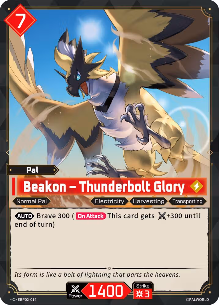 Beakon - Thunderbolt Glory EBP02-014 Palworld card
