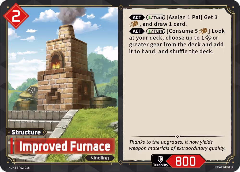 Improved Furnace EBP02-015 Palworld card