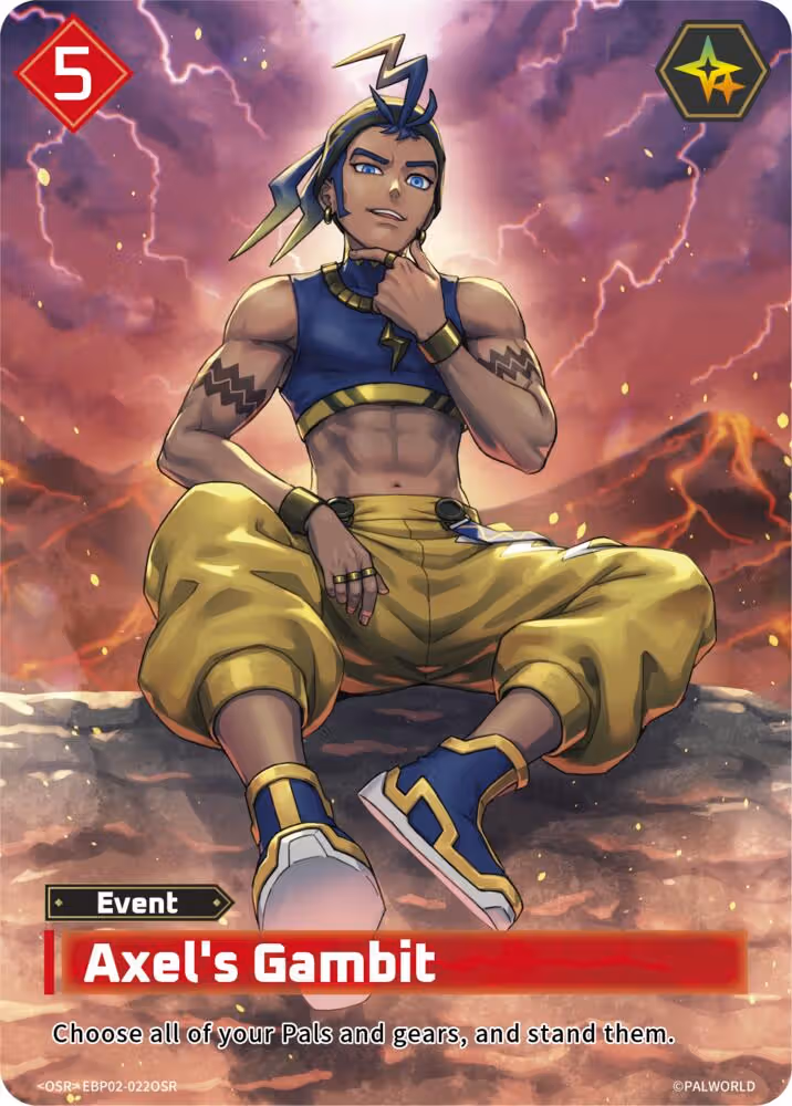 Axel's Gambit OSR EBP02-022OSR Palworld card
