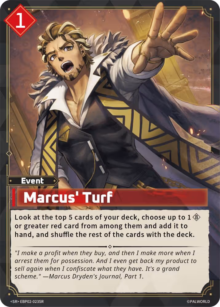 Marcus' Turf SR EBP02-023SR Palworld card
