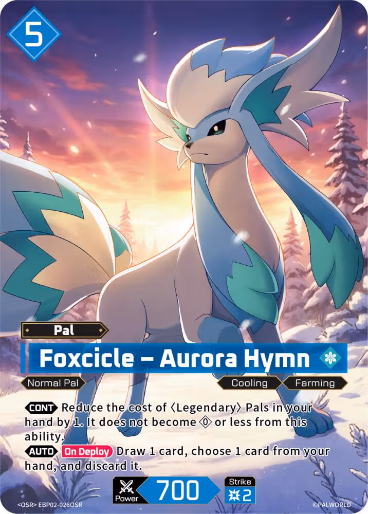 Foxcicle - Aurora Hymn OSR EBP02-026OSR Palworld card