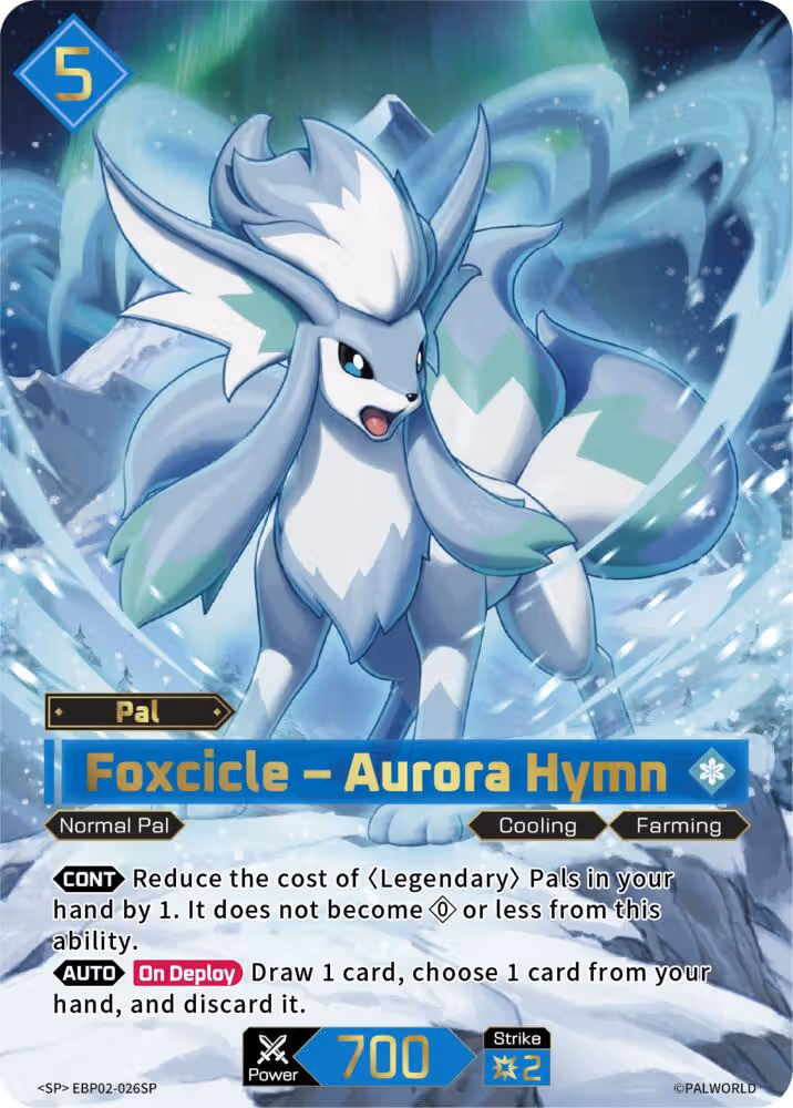 Foxcicle - Aurora Hymn SP EBP02-026SP Palworld card