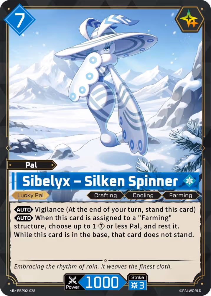 Sibelyx - Silken Spinner EBP02-028 Palworld card