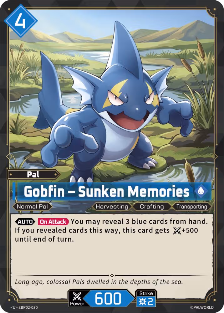 Gobfin - Sunken Memories EBP02-030 Palworld card