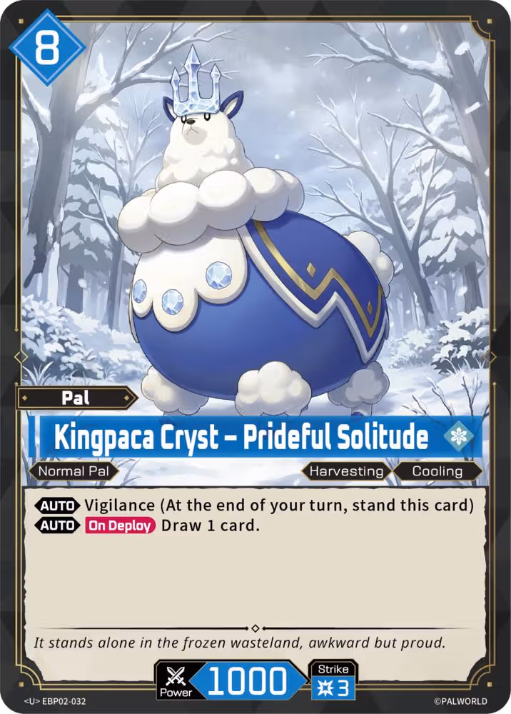 Kingpaca Cryst - Prideful Solitude EBP02-032 Palworld card