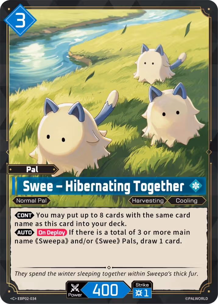 Swee - Hibernating Together EBP02-034 Palworld card