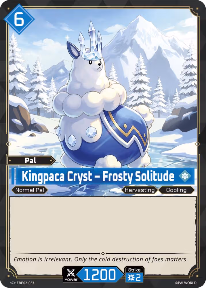 Kingpaca Cryst - Frosty Solitude EBP02-037 Palworld card