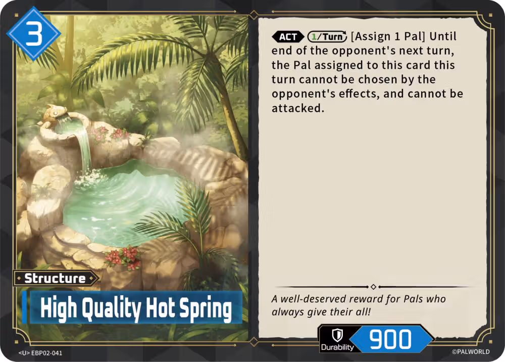 High Quality Hot Spring EBP02-041 Palworld card