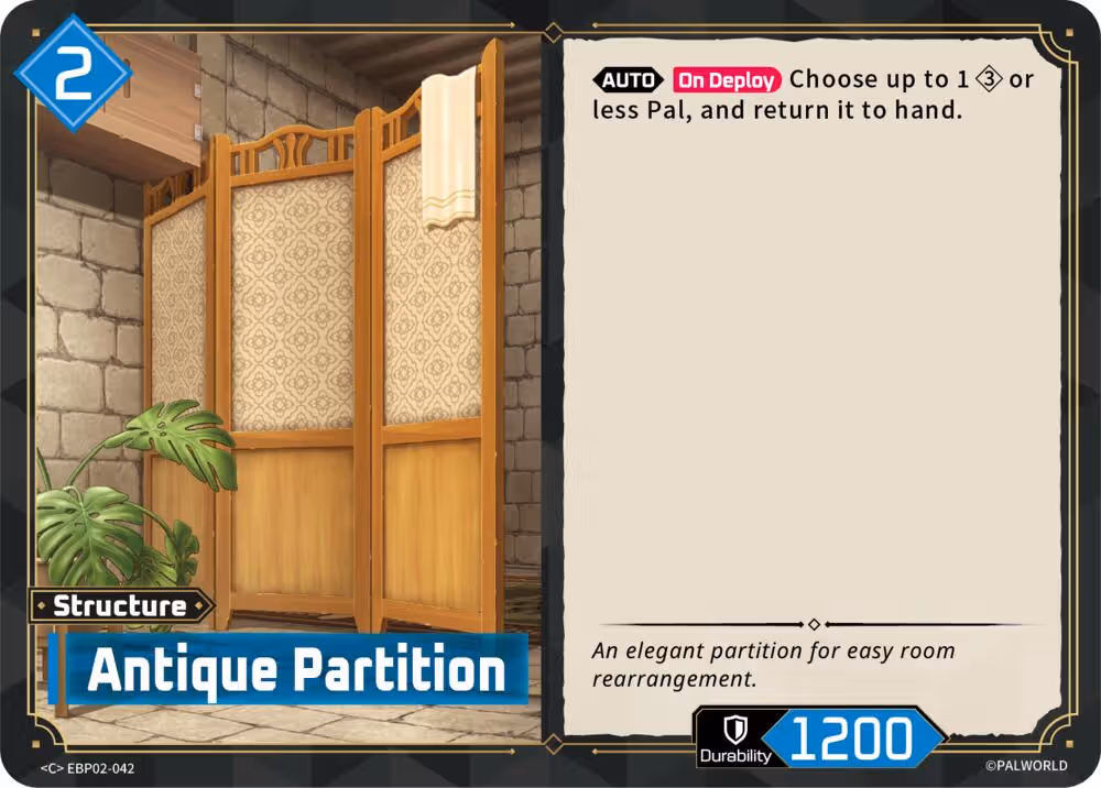 Antique Partition EBP02-042 Palworld card