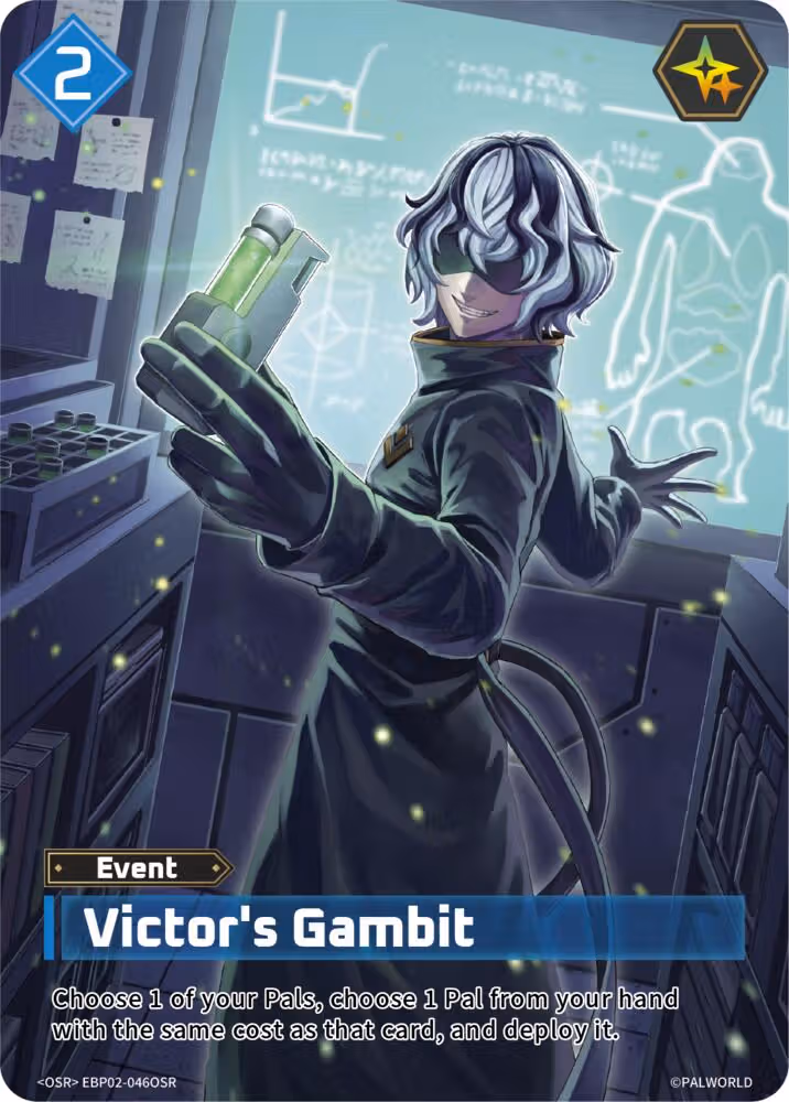 Victor's Gambit OSR EBP02-046OSR Palworld card