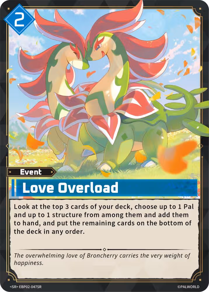 Love Overload SR EBP02-047SR Palworld card