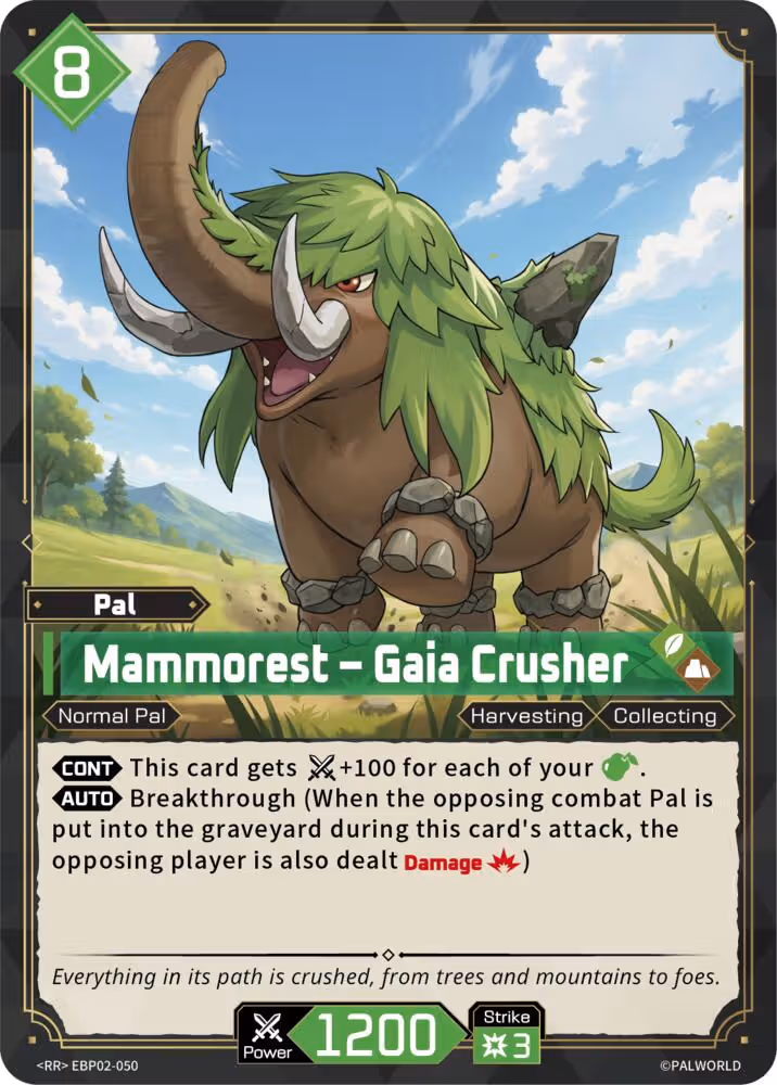 Mammorest - Gaia Crusher EBP02-050 Palworld card