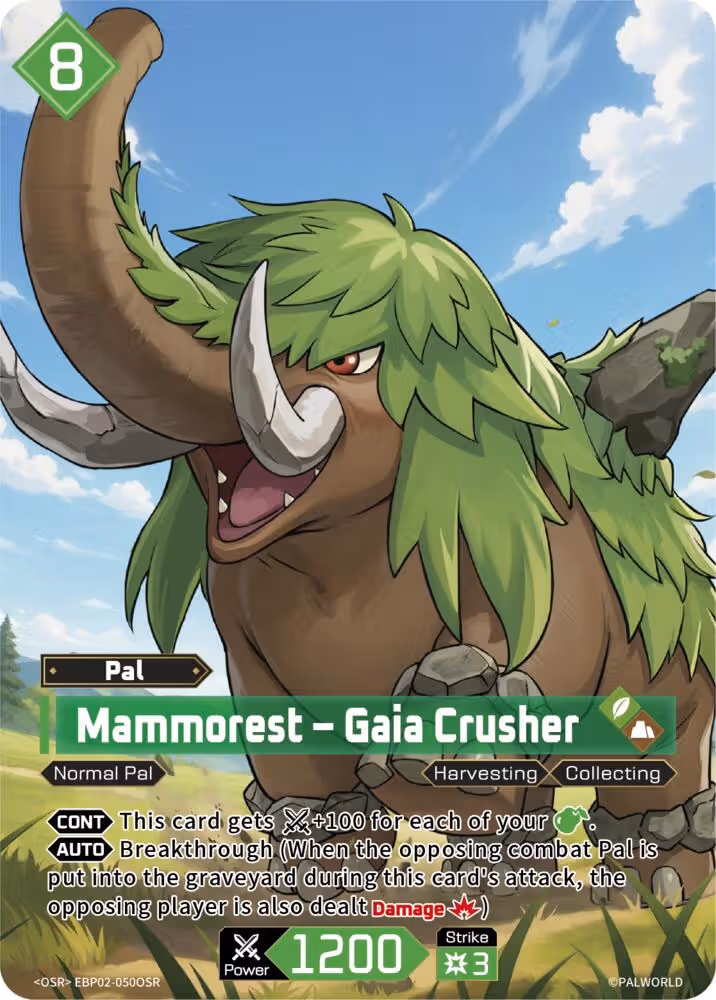 Mammorest - Gaia Crusher OSR EBP02-050OSR Palworld card