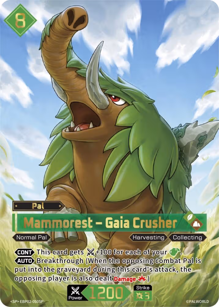 Mammorest - Gaia Crusher SP EBP02-050SP Palworld card