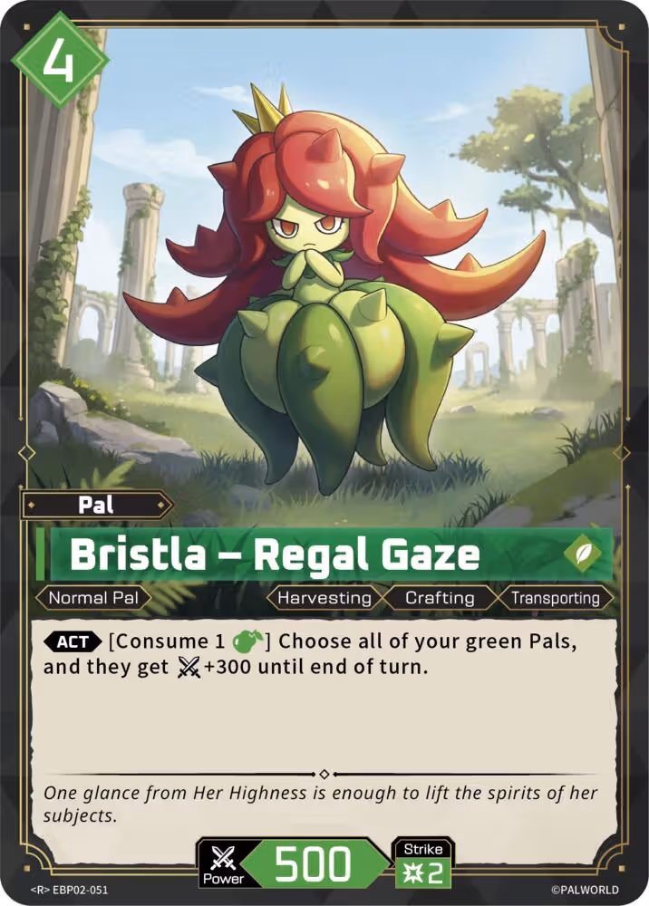 Bristla - Regal Gaze EBP02-051 Palworld card