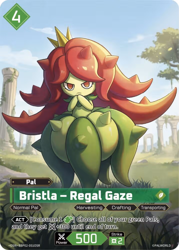 Bristla - Regal Gaze OSR EBP02-051OSR Palworld card
