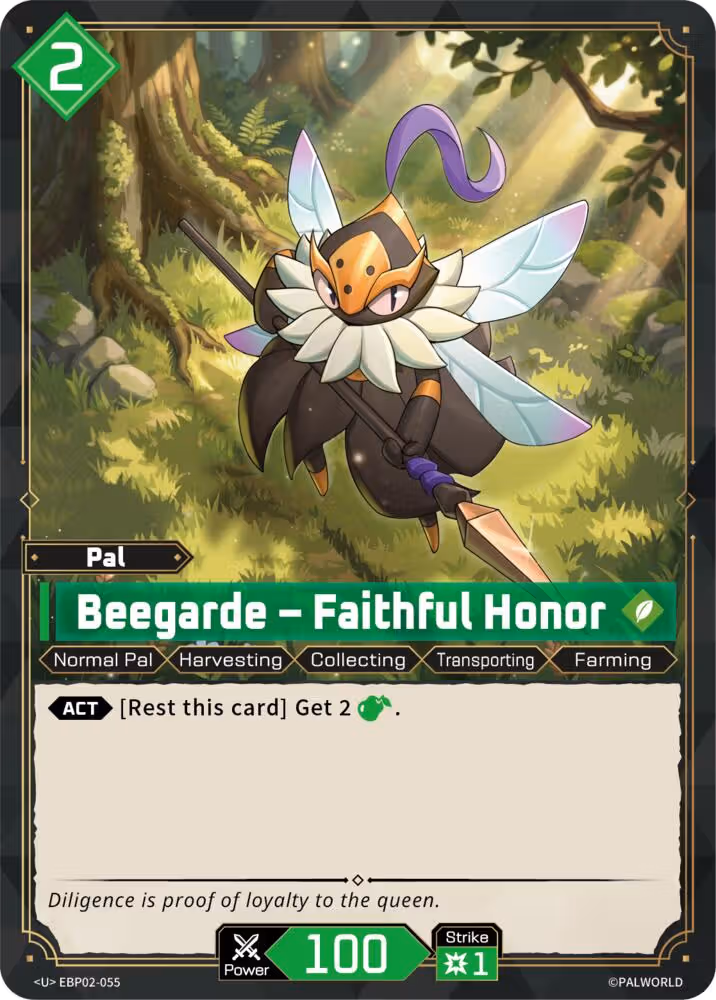 Beegarde - Faithful Honor EBP02-055 Palworld card