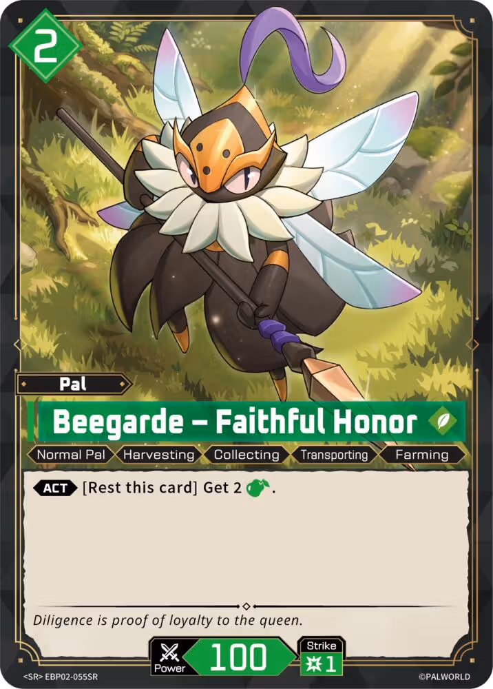 Beegarde - Faithful Honor SR EBP02-055SR Palworld card