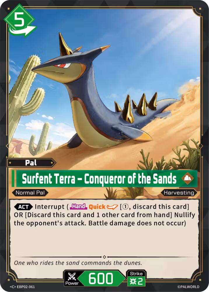 Surfent Terra - Conqueror of the Sands EBP02-061 Palworld card