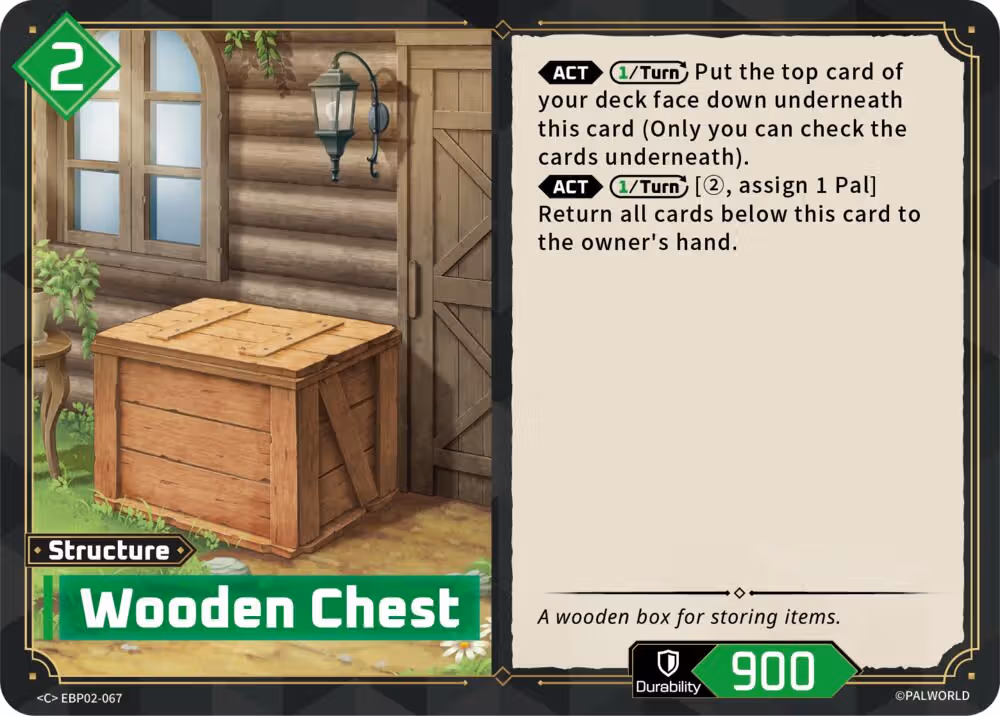 Wooden Chest EBP02-067 Palworld card