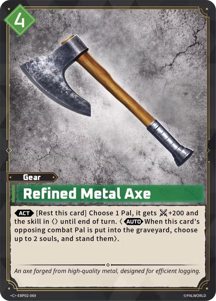 Refined Metal Axe EBP02-069 Palworld card