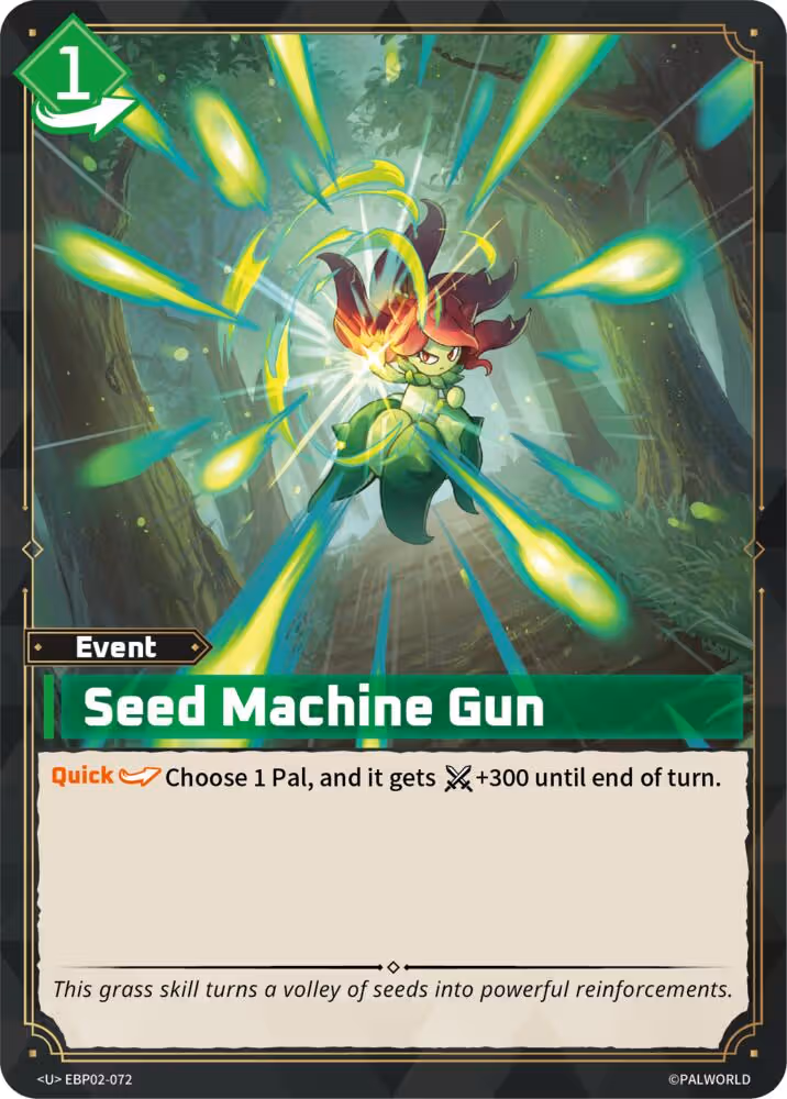 Seed Machine Gun EBP02-072 Palworld card