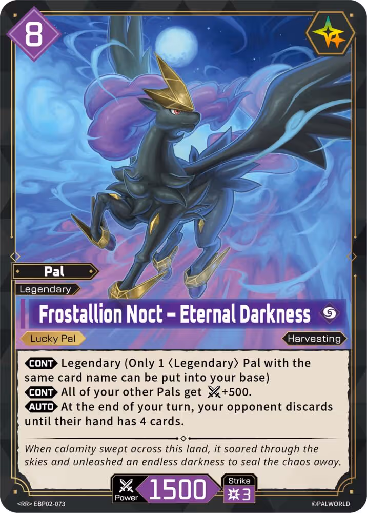 Frostallion Noct - Eternal Darkness EBP02-073 Palworld card