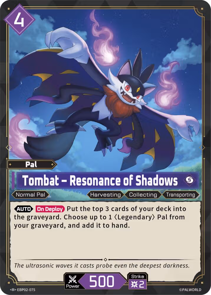 Tombat - Resonance of Shadows EBP02-075 Palworld card