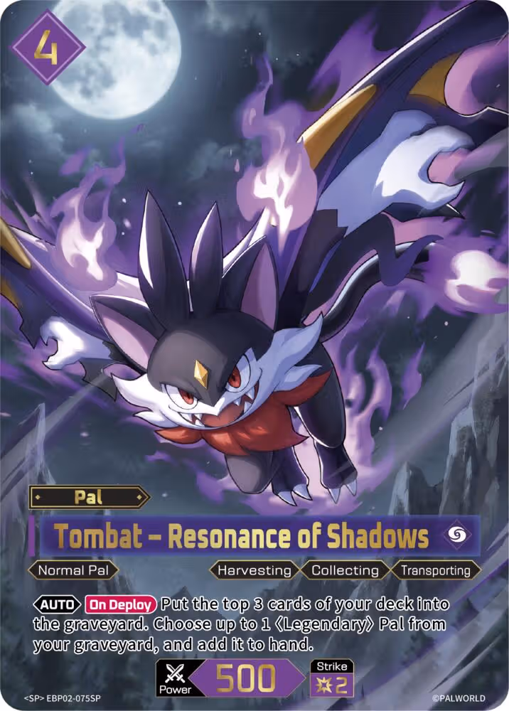 Tombat - Resonance of Shadows SP EBP02-075SP Palworld card