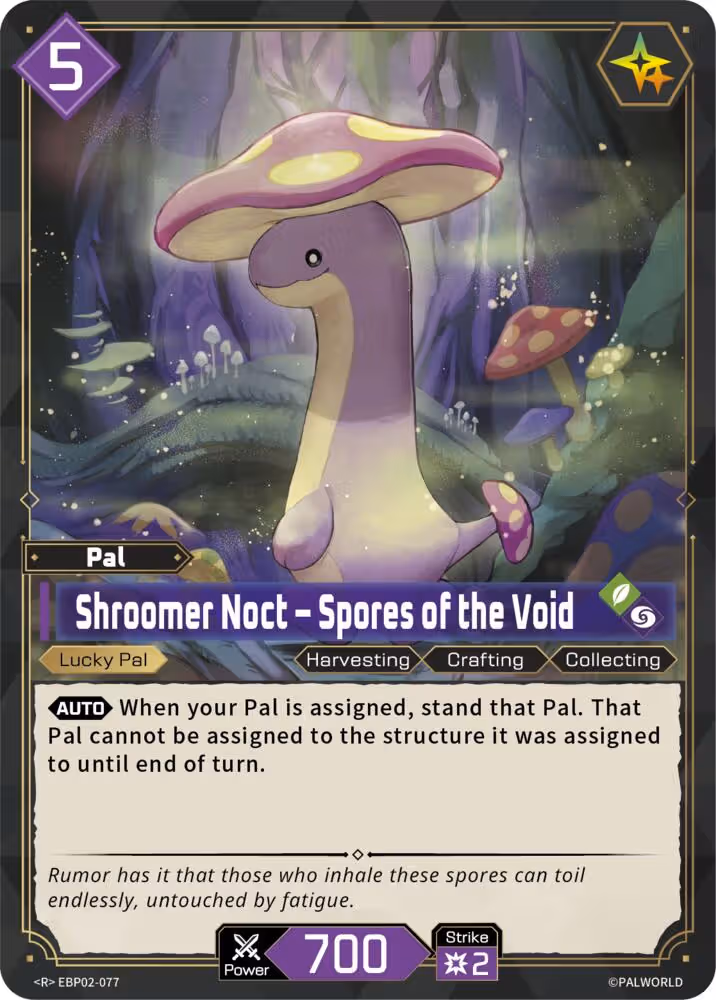 Shroomer Noct - Spores of the Void EBP02-077 Palworld card