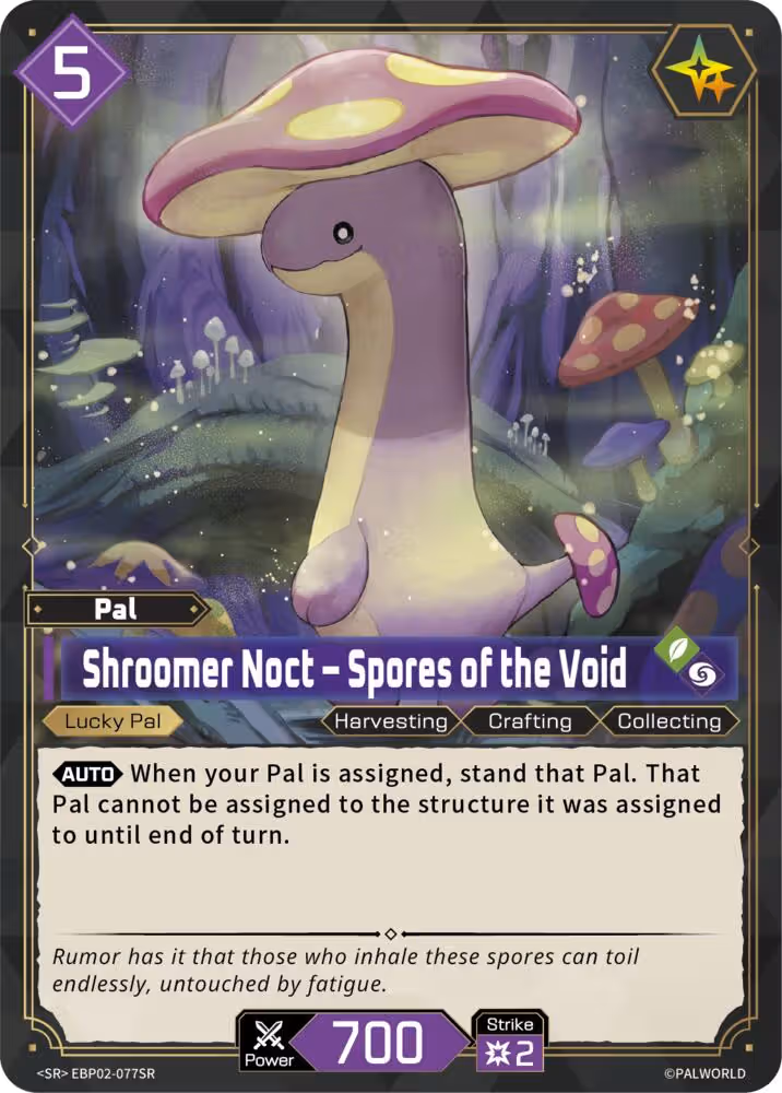Shroomer Noct - Spores of the Void SR EBP02-077SR Palworld card