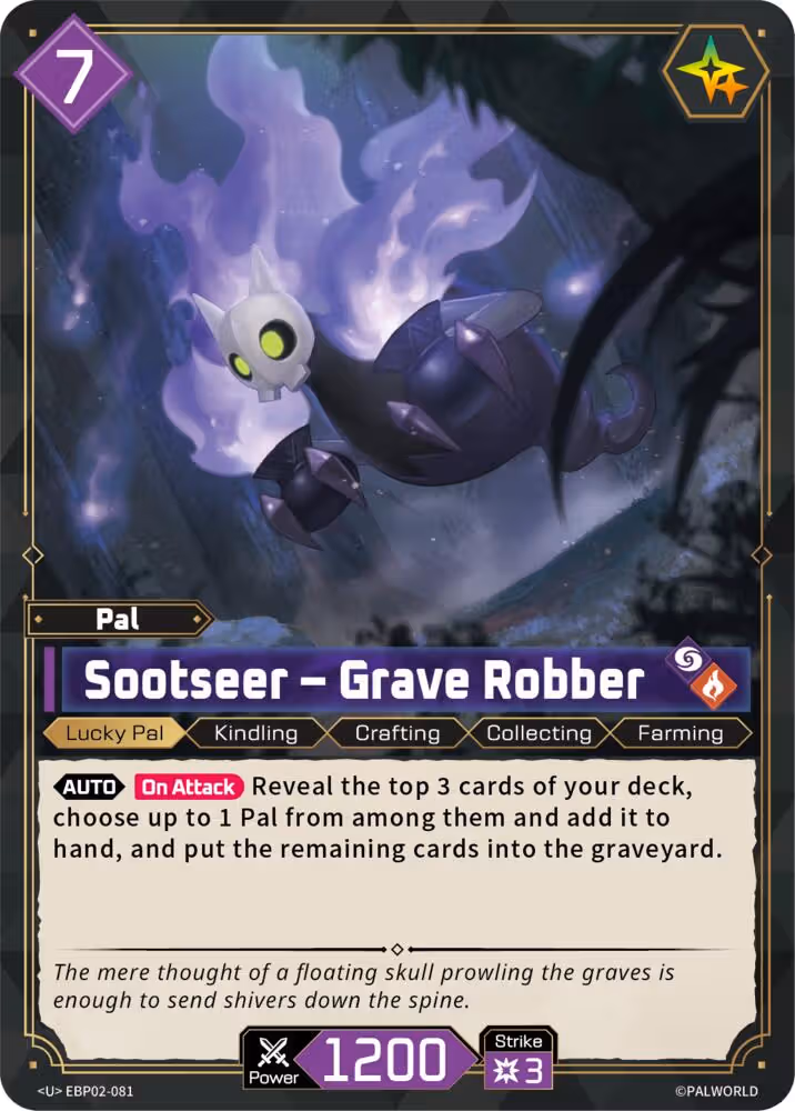 Sootseer - Grave Robber EBP02-081 Palworld card