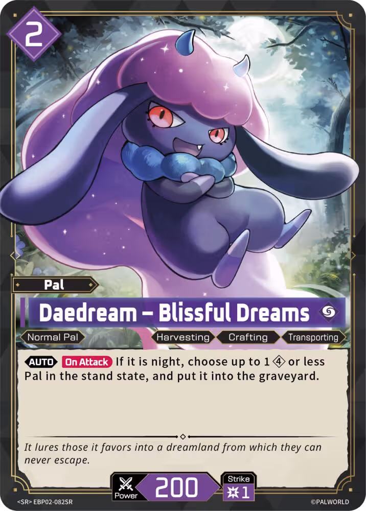 Daedream - Blissful Dreams SR EBP02-082SR Palworld card