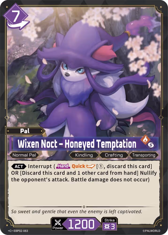 Wixen Noct - Honeyed Temptation EBP02-083 Palworld card