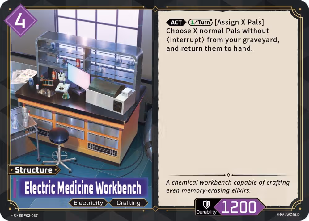 Electric Medicine Workbench EBP02-087 Palworld card